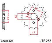 Load image into Gallery viewer, Front Cs Sprocket Steel 12t 420 Hon