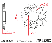 Load image into Gallery viewer, Front Cs Sprocket Steel 14t 520 Sc Beta/Suz