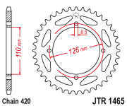 Load image into Gallery viewer, Rear Sprocket Steel 47t 420 Kaw/Suz