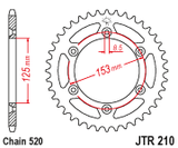 Rear Sprocket Steel 48t 520 Beta/Hon