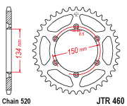 Load image into Gallery viewer, Rear Sprocket Steel 52t 520 Kaw/Suz