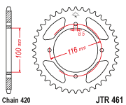 Load image into Gallery viewer, Rear Sprocket Steel 50t 420 Kaw/Suz