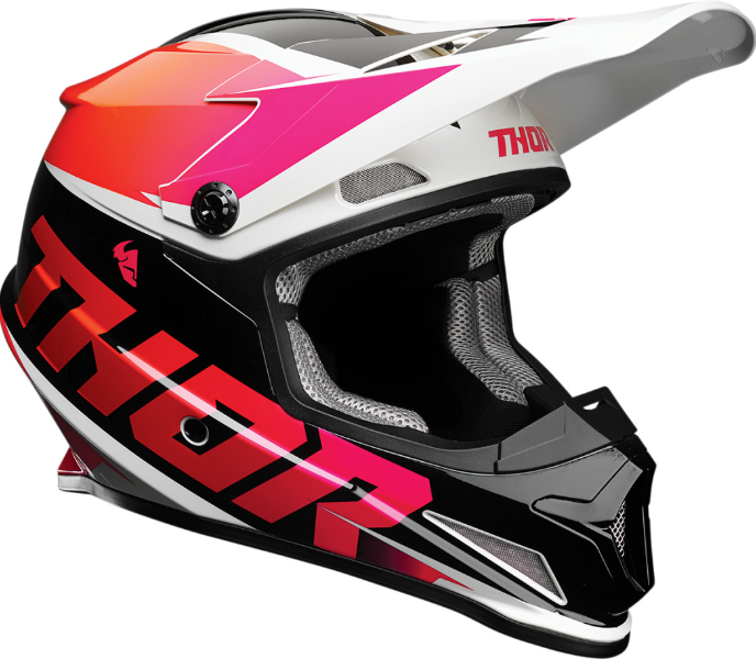 THOR Sector Helmet - Fader - Orange/Magenta - Dirt Bike Motocross