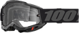 Accuri 2 Enduro Moto Goggle Black Clear Lens
