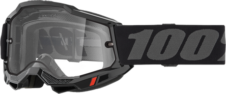 Accuri 2 Enduro Moto Goggle Black Clear Lens