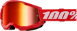 Strata 2 Goggle Red Mirror Red Lens