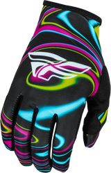 Men's Lite Warped Gloves Black/Pink/Electric Blue - Small Only