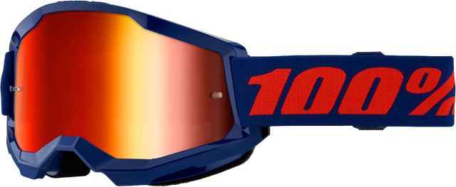Strata 2 Goggle Navy Mirror Red Lens