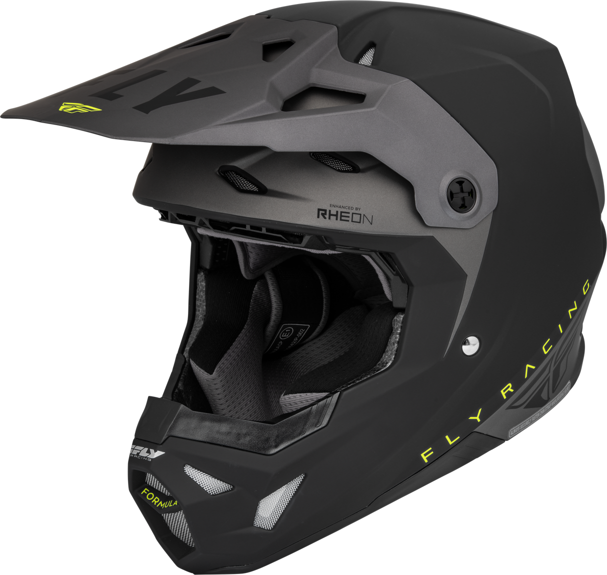 Youth Formula Cp Slant Helmet Matte Black/Grey/Hi Vis Yl