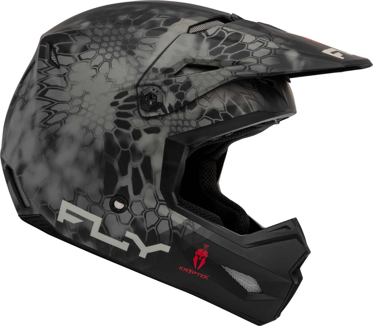 FLY RACING Kinetic S.E. Kryptek Helmet - Matte Moss Grey/Black