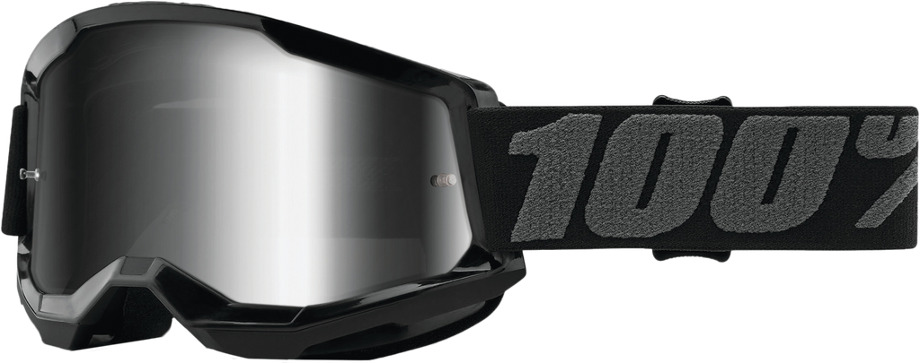 Strata 2 Goggle Black Mirror Silver Lens