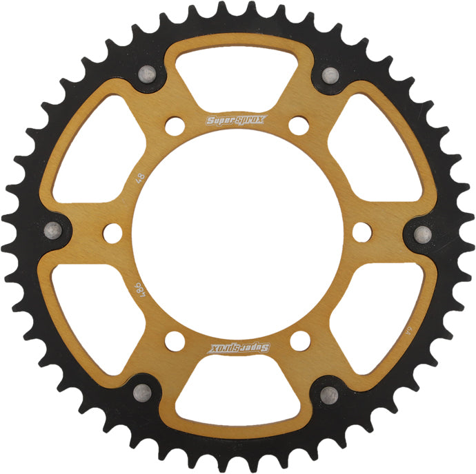 Rear Stealth Sprocket Alu/Stl 48t 520 Gld Hon/Kaw/Yam