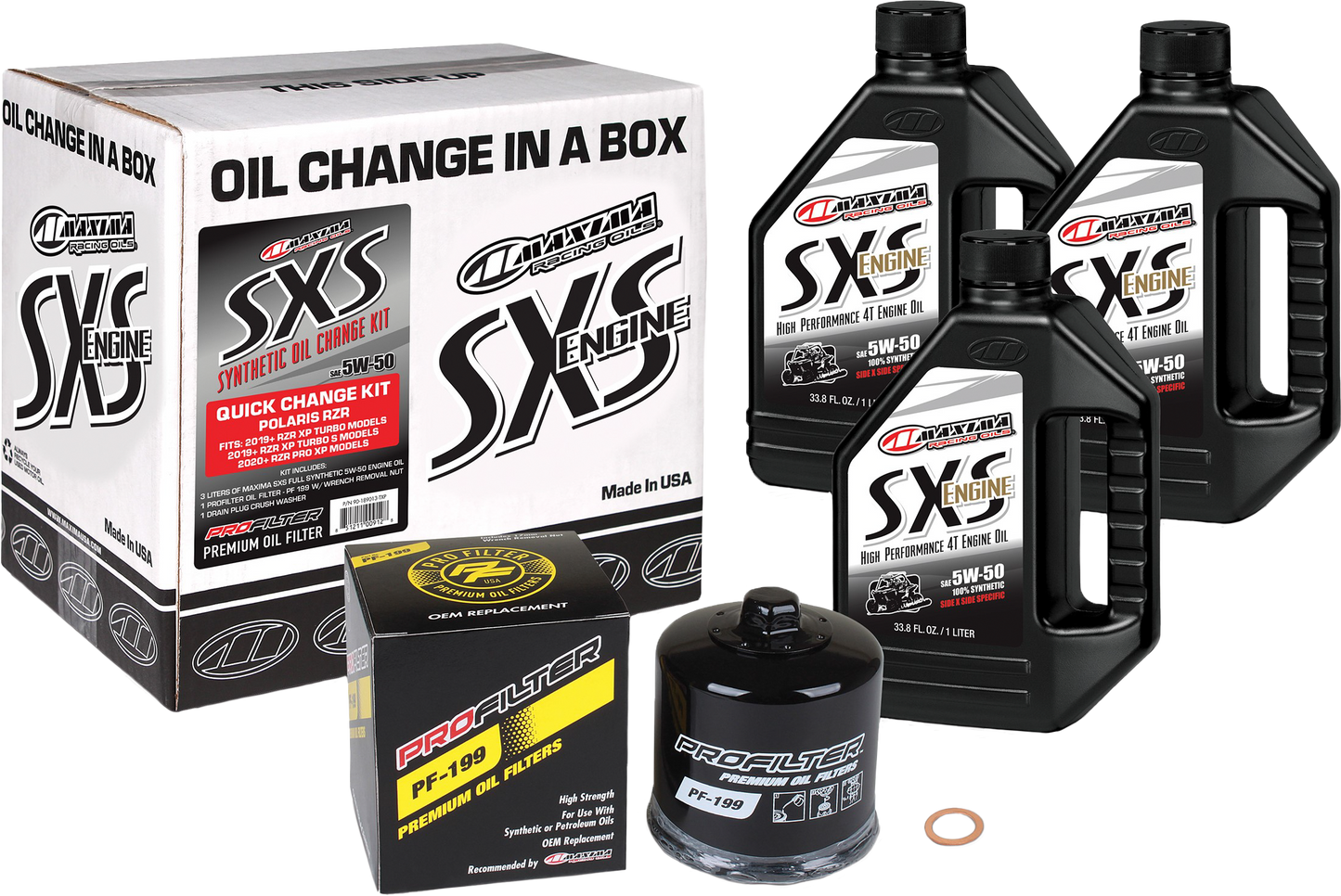 Oil Change Kit 5w50 With Oil Filter Polaris Turbo