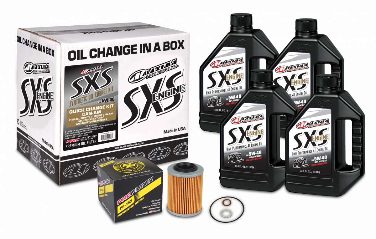 Oil Change Kit 5w40 With Oil Filter Can Am