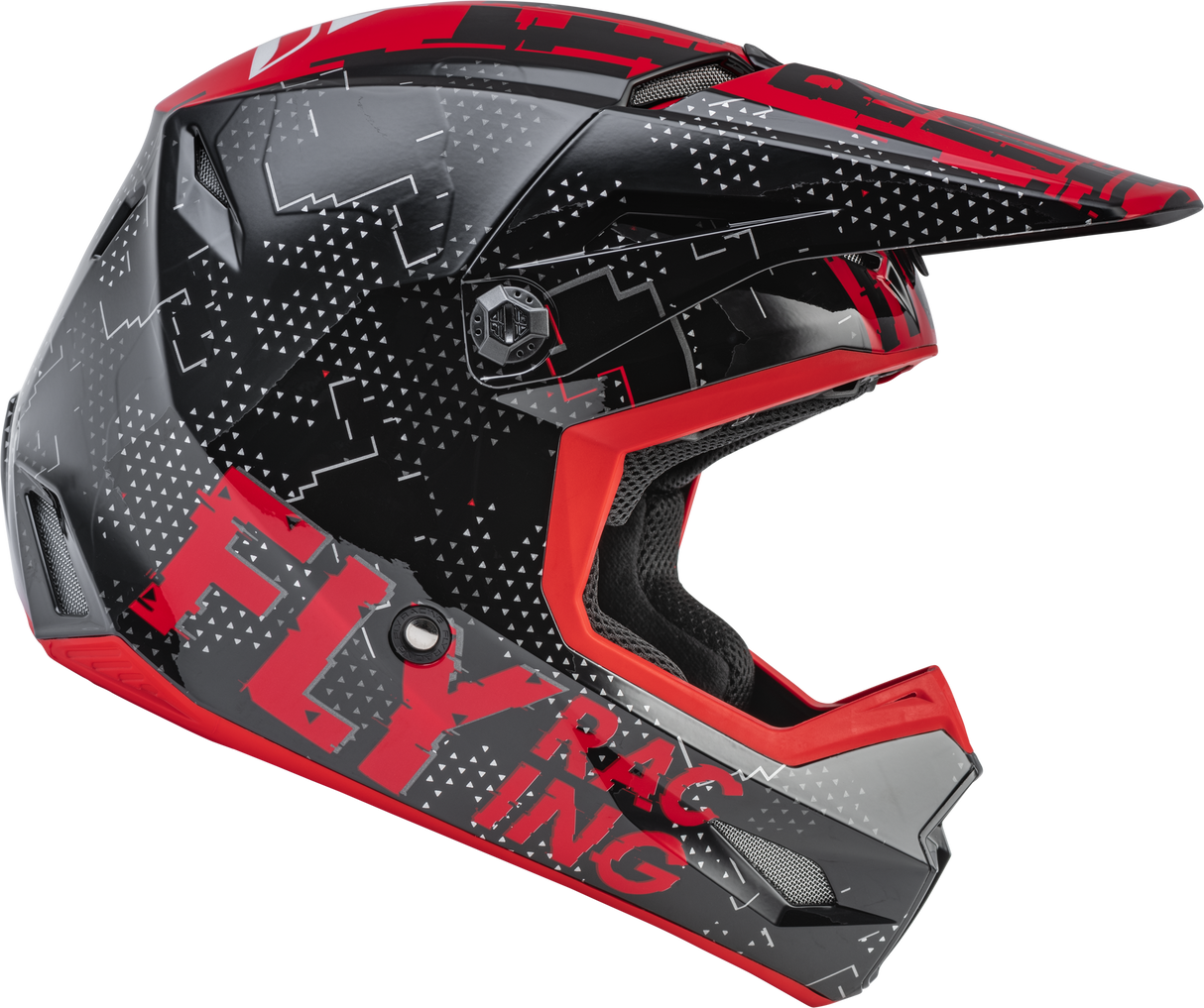 Youth Kinetic Scan Helmet Black/Red Ys