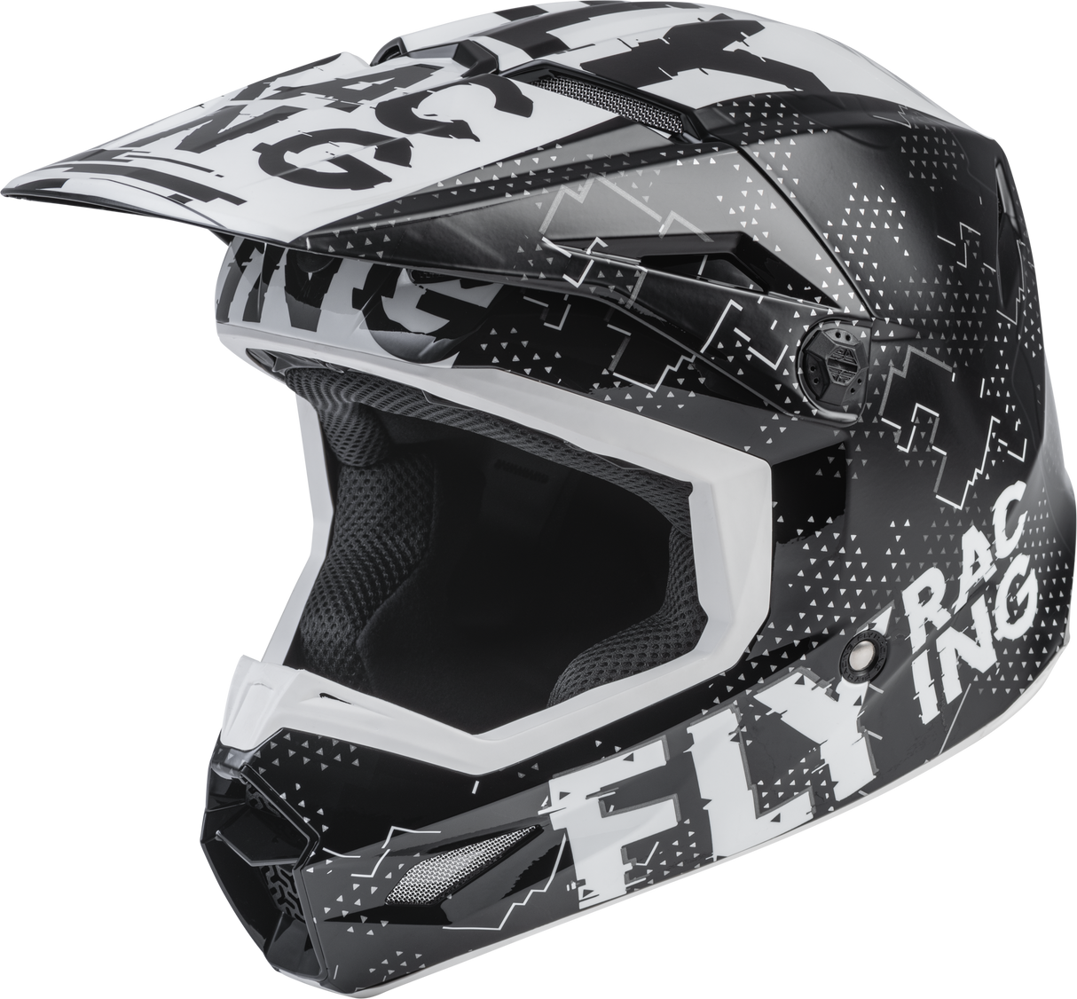 Youth Kinetic Scan Helmet Black/White Ys