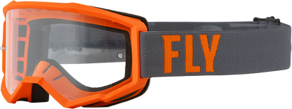 Focus Goggle Grey/Orange W/ Clear Lens