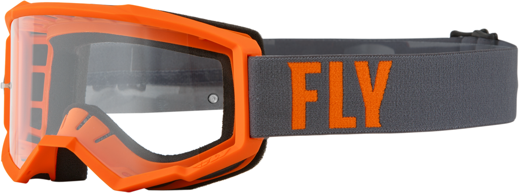 Focus Goggle Grey/Orange W/ Clear Lens