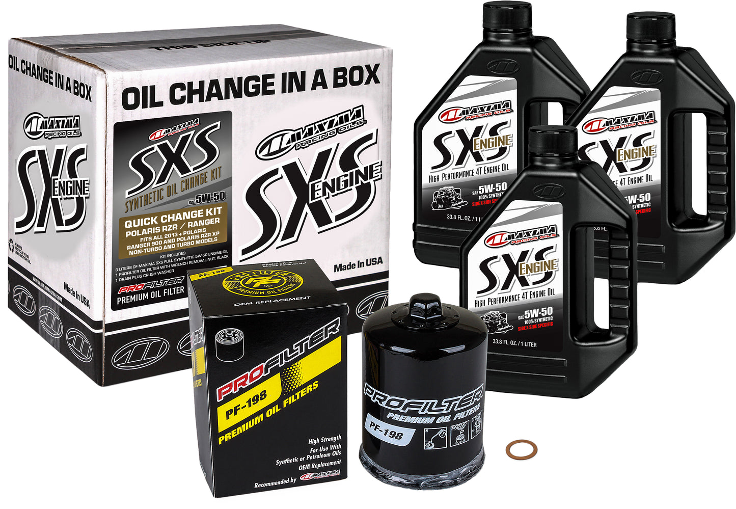 Oil Change Kit 5w50 With Oil Filter Polaris