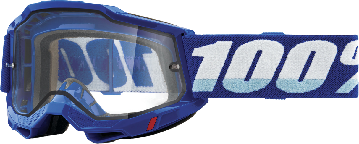 Accuri 2 Enduro Moto Goggle Blue Clear Lens