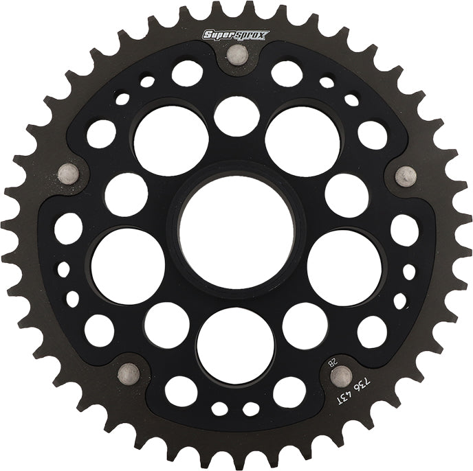 Rear Stealth Sprocket Alu/Stl 43t 520 Blk Duc