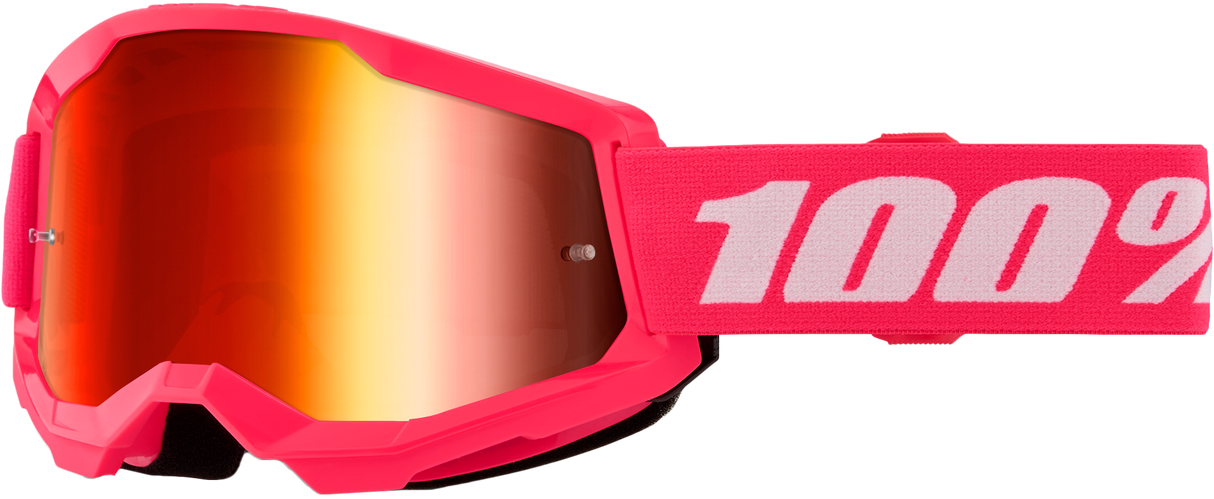 Strata 2 Junior Goggle Pink Mirror Red Lens