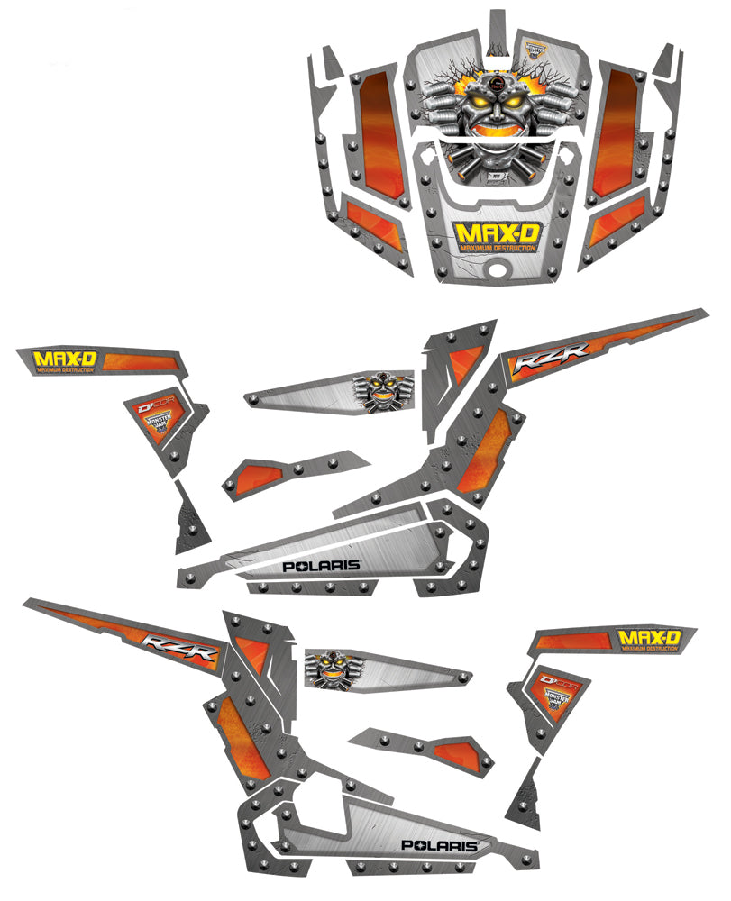 Max D Pol 2 Door Complete Graphic Kit