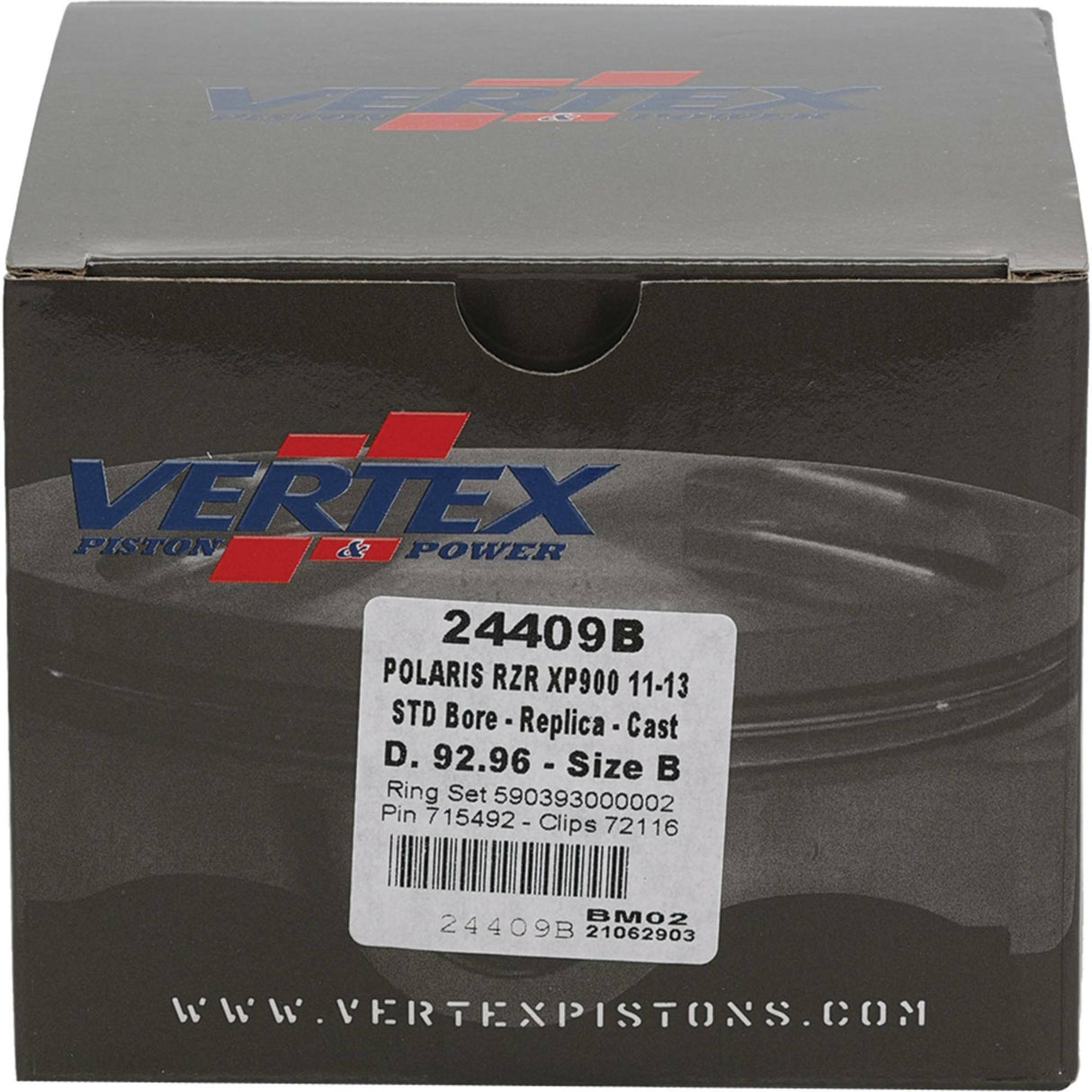 Piston Kit Cast 92.95/Std 10.6:1 Pol