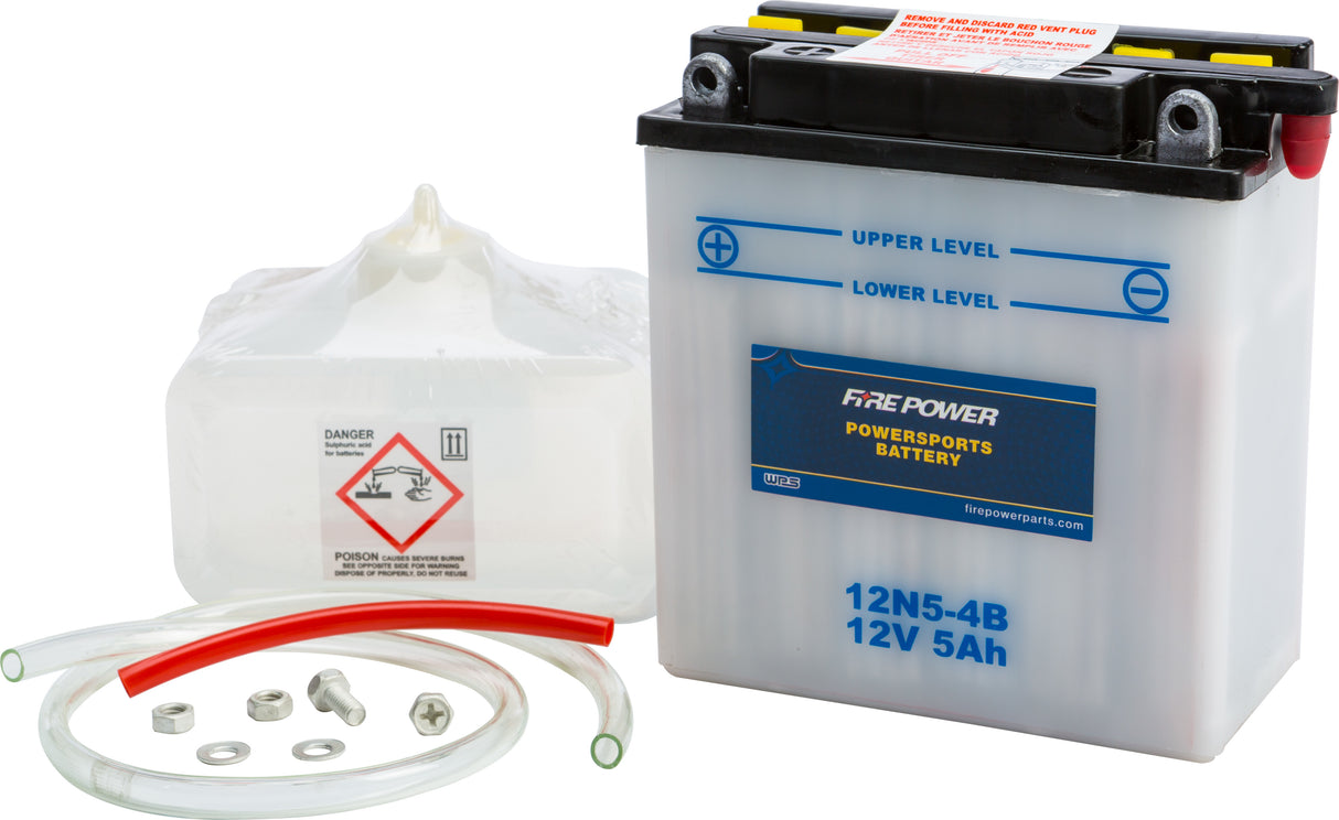 Battery W/Acid 12N5-4B
