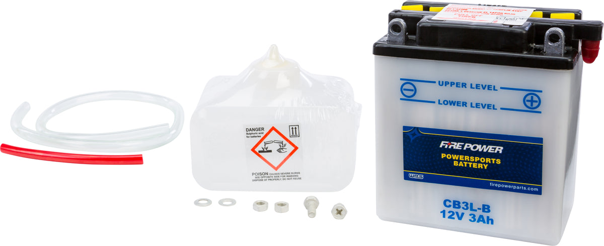 Battery W/Acid YB3L-B