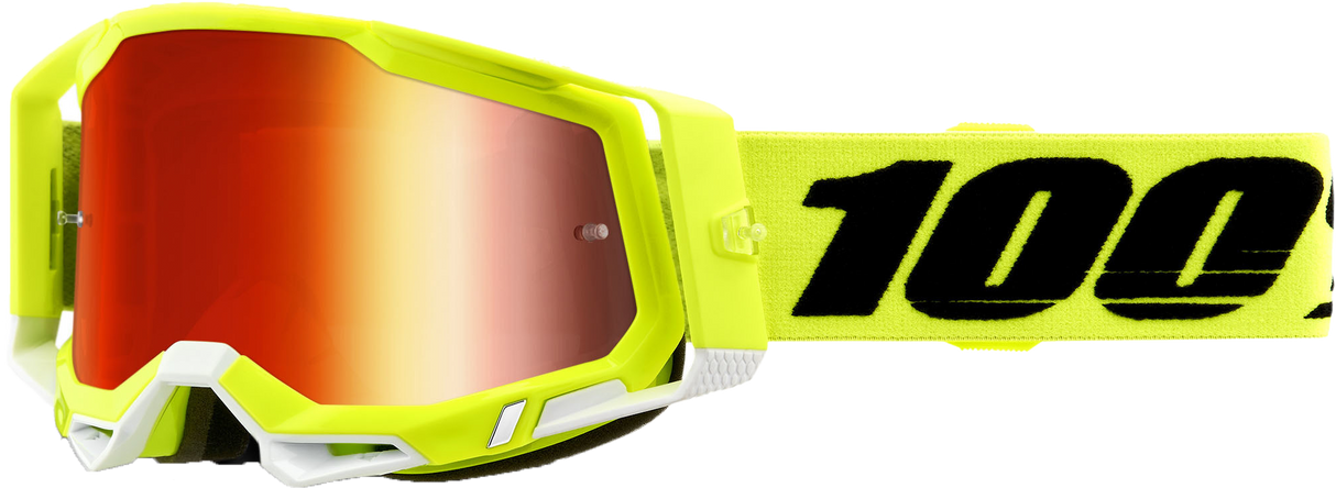 Racecraft 2 Goggle Yellow Mirror Red Lens