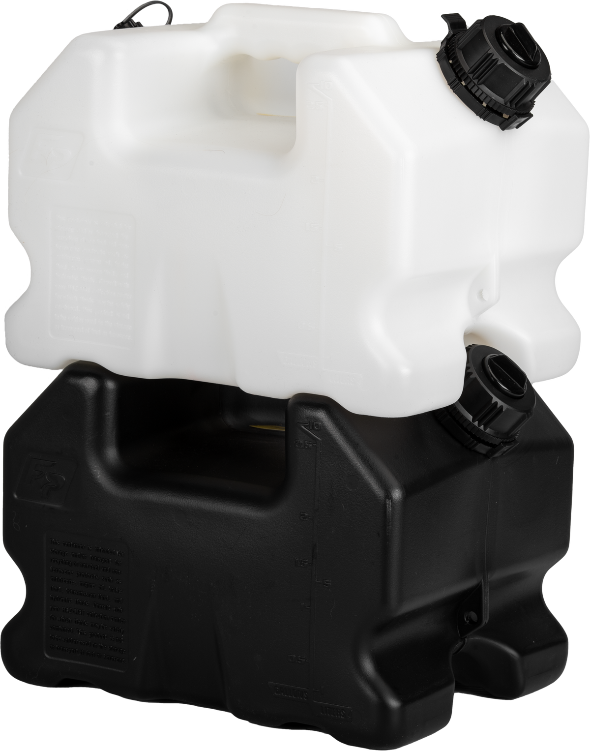 Stackable Gas Can Fire Power Stackable Fuel Container 2.5 Gallon White – LaBaron's Power ...