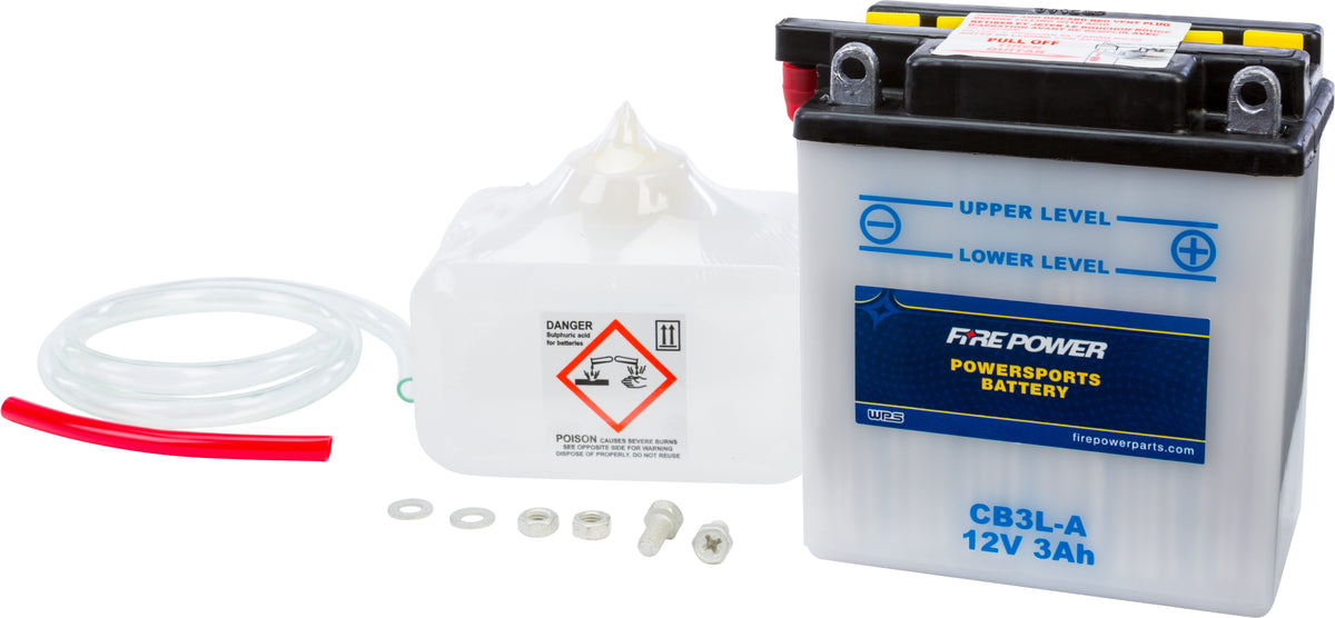 Battery W/Acid YB3L-A