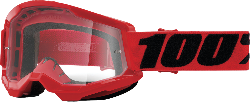 Strata 2 Goggle Red Clear Lens