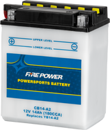 Battery W/Acid YB14-A2