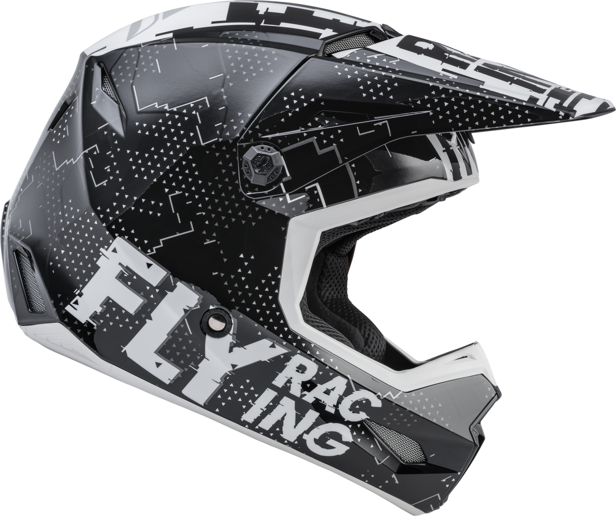 Youth Kinetic Scan Helmet Black/White Ys