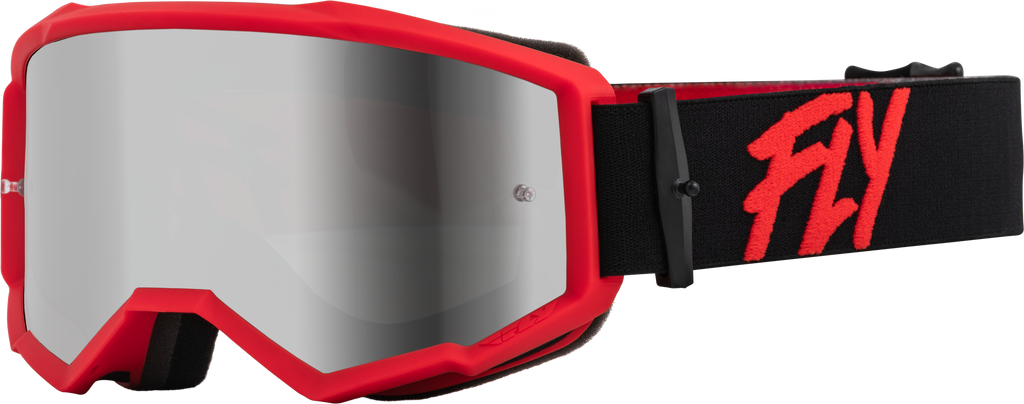 Zone Goggle Black/Red W/ Silver Mirror/Smoke Lens