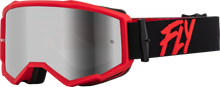 Load image into Gallery viewer, Zone Goggle Black/Red W/ Silver Mirror/Smoke Lens