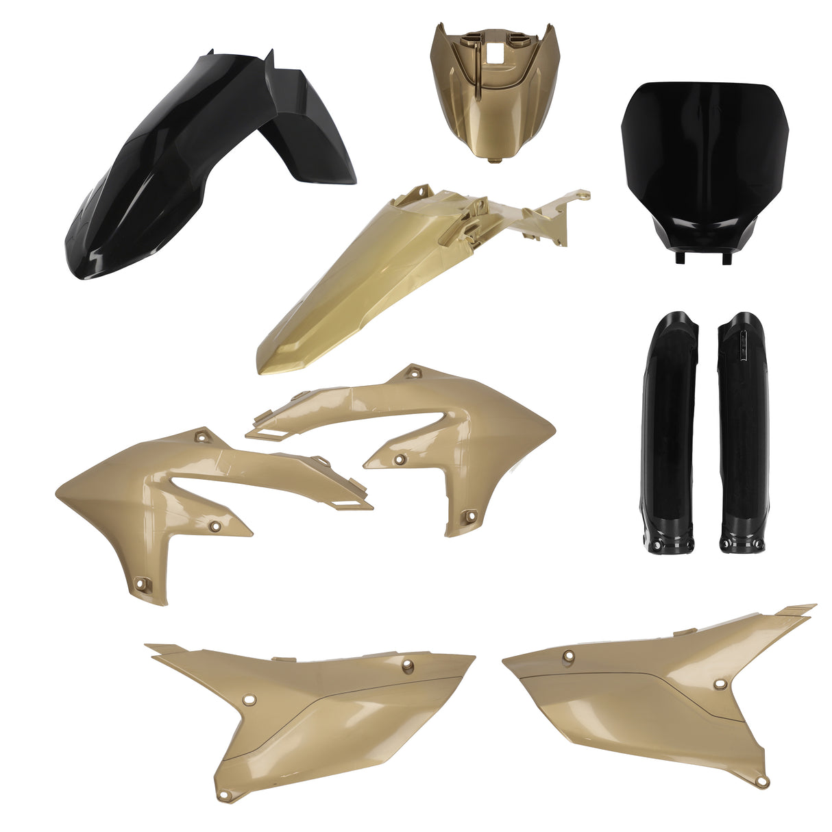 Full Plastic Kit Black/Gold Yam