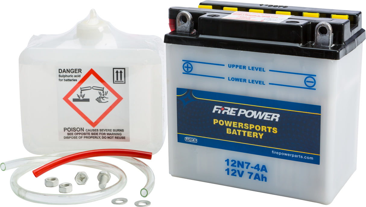 Battery W/Acid 12N7-4A