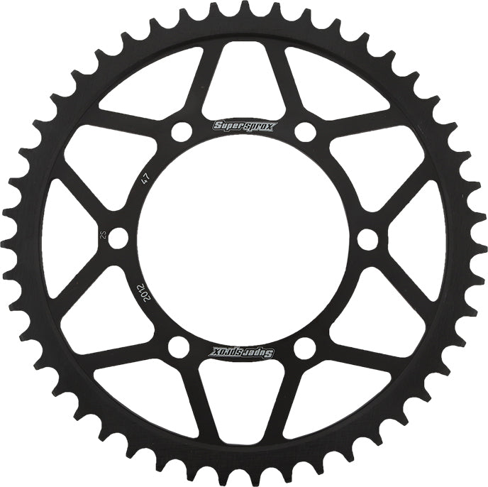 Rear Sprocket Steel 47t 525 Blk Tri