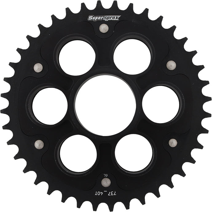 Rear Stealth Sprocket Alu/Stl 40t 520 Blk Duc