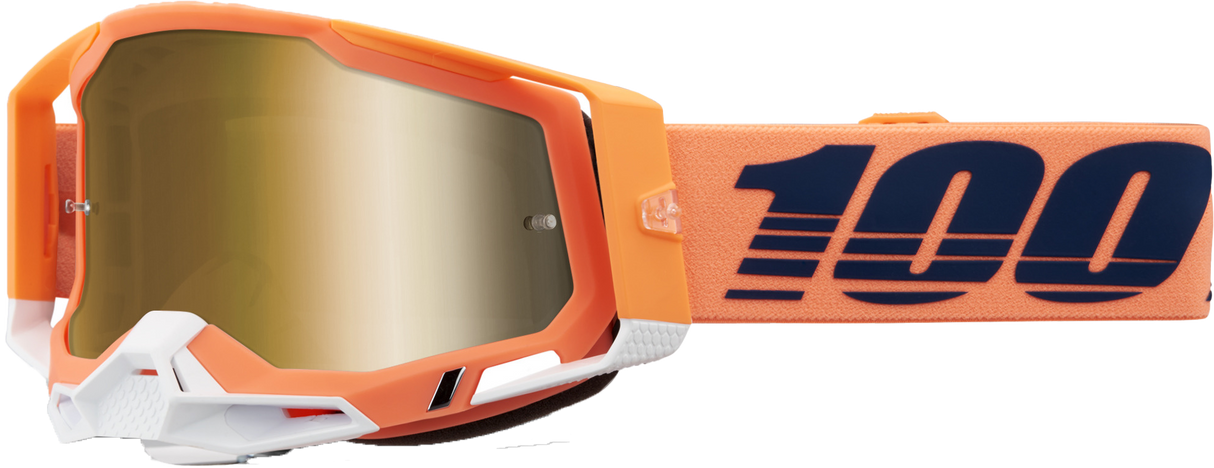 Racecraft 2 Goggle Coral Mirror True Gold Lens