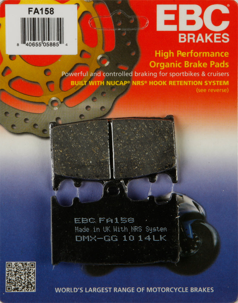 Brake Pads Organic FA158