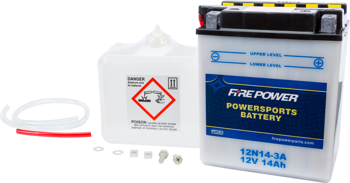 Battery W/Acid 12N14-3A