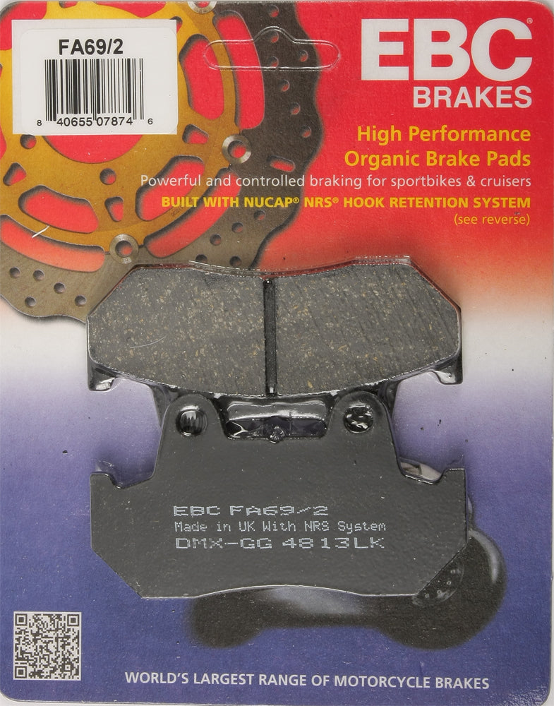 Brake Pads Organic FA69/2