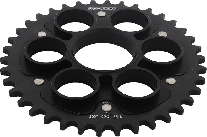 Rear Stealth Sprocket Alu/Stl 38t 525 Blk Duc