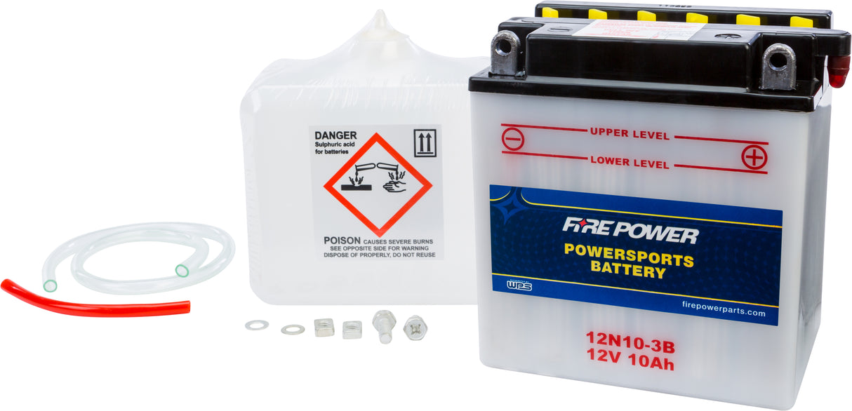 Battery W/Acid 12N10-3B