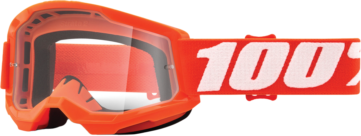 Strata 2 Junior Goggle Orange Clear Lens