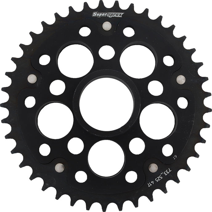Rear Stealth Sprocket Alu/Stl 41t 525 Blk Duc